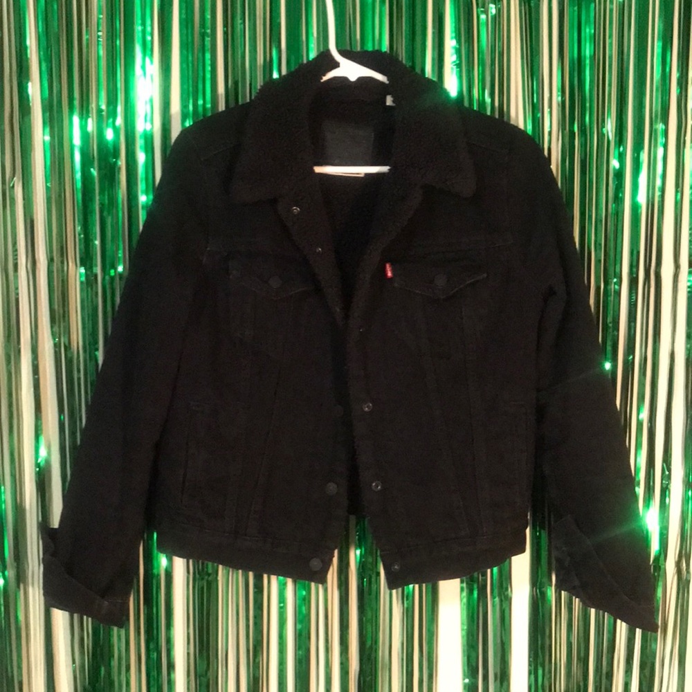 Black Sherpa Levi’s Jacket